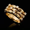 Tiffany & Co Ring 750 Gold  Brillantring mit 0,40 Karat Diamanten 18Kt Gelbgold