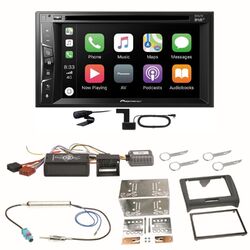 Pioneer AVH-Z3200DAB Carplay Bluetooth Digitalradio Einbauset für Audi TT 8J