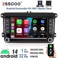 Für Golf 5 6 Plus Touran Caddy Jetta Autoradio Android 14 Apple Carplay GPS NAVI