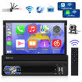 1+32GB 7'' Zoll Android 13 Navi Wifi 1Din Autoradio Touchscreen GPS Carplay +Kam