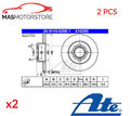 BREMSSCHEIBEN SATZ PAAR HINTEN ATE 240110-02001 2PCS P FÜR AUDI 100,C3