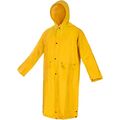 PVC Regenmantel gelb wasserdicht Regenjacke Regenparka Friesennerz Gummijacke