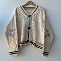 Taylor Swift Folklore Cardigan Sliver Stars Embroide Merch Oversized