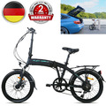 E-Bike Klapprad 20 Zoll Faltbares Elektrofahrrad 9,6Ah 250W Heckmotor, 7-Gang DE