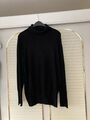 Damen Pullover Gr. XL von ever.me schwarz Langarm mit Schmuckknöpfen am Arm TOP