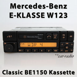 Original Mercedes W123 Radio Classic BE1150 Becker Kassettenradio 1-DIN E-Klasse
