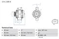 BOSCH Lichtmaschine Generator Lima 0 986 047 800 +125.71€ Pfand für MERCEDES GL