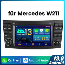 Für Mercedes Benz CLS E-Klasse W211 W219 Autoradio Carplay GPS Nav Android13 DAB