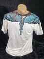 Marcelo Burlon Herren Shirt XL weiß mit Verzierung T-Shirt kurzarm AT