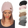 Damen Mütze Beanie Strickmütze Wintermütze Warme Mütze Pudelmütze Winter Cap 13