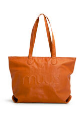 muud Laura Tasche aus echtem Leder mit abnehmbarem Portemonnaie whisky