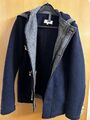 MORE&MORE Wolljacke Winter  Herren L, Dufflecoat Modern, Dunkelblau, Wollmix