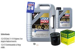 MANN-FILTER Ölfilter 6 L LIQUI MOLY 5W-30 Special Tec F für