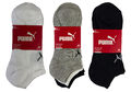 Puma Sneaker Socken 6 / 12 / 18 Paar Herren Damen schwarz weiß mix Kurzsocken