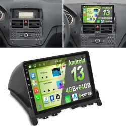 4G+64G Android 13.0 Carplay Autoradio GPS Für Mercedes Benz C Klasse W204 S204