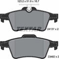 Textar 2413701 Bremsbelagsatz für OPEL FORD JAGUAR CITROEN SAAB VOLVO RENAULT 3