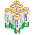 8x AA Wiederaufladbare Wiederaufladbar Rechargeable Akku Batterie 3000mAh NI-MH