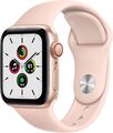 Apple Watch SE [GPS + Cellular, inkl. Sportarmband sandrosa] 40mm Aluminiumgeh A