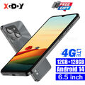 Smartphone Android 14 2SIM Handy Ohne Vertrage 12GB+128GB Octa Core 4G 24MP 6.5"