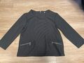 THOUGHT Pullover Gr. 40 ≈ M Schwarz mit Taschen Bio Qualität Deerberg