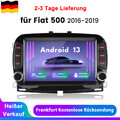 7" Android13 Carplay Autoradio GPS Navi WIFI SWC 4G DAB 64G Für Fiat 500 16-2019