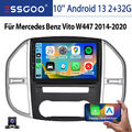 KAM Android 13 Autoradio GPS NAVI 2+32GB Carplay Für Mercedes Benz Vito 3 W447