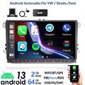 DAB+ 9" Android Autoradio Carplay GPS Für VW Golf 5 6 Polo 6R Touran Tiguan Navi