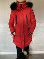 Damen Mantel Steppjacke 38/40 Parka Winter Mantel Mit Kapuze 