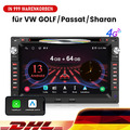 Für VW Polo 9N Golf Jetta MK4 Passat B5 T5 64GB Android 13 Autoradio GPS Navi BT