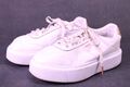 Puma Oslo Maja Platform Sneaker Sportschuhe Gr. 39 weiß rosa Leder Plateau BS69