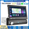 8-Kern 4+64GB Android 13 Universal 1DIN Autoradio Navi WiFi 4G Apple CarPlay DSP