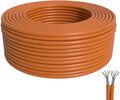 20m CAT7 duplex Netzwerkkabel Verlegekabel Kabel orange KAT7 2x4x2xAWG23/1