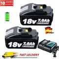 1-4 Für Makita Ersatz Akku 18V 7000mAh 9.0Ah BL1860B BL1830B BDA350F / Ladegerät