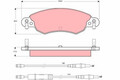 TRW GDB1447 Bremsbeläge Satz Vorne für CITROËN C5 I (DC) C5 II (RC)