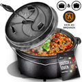 grillas® Dutch Oven Set Deckelheber BBQ Gusseisen Feuertopf Gusstopf Schmortopf