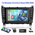 Für Benz C/CLC W203 CLK W209 Carplay Android 13 4+64G Autoradio GPS DAB+ Kamera