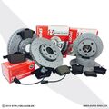 Zimmermann Sport Bremsscheiben Beläge VH für VW Golf 5 Caddy 3 AUDI A3 Leon Yeti