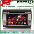 64GB DAB+ Android 13 Autoradio GPS Navi Für Fiat Bravo CarPlay DVD OBD2 Wifi IPS