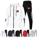 Herren Trainingsanzug Sweatjacke + Jogginghose Outfit Kapuzen Zweiteiler/Set