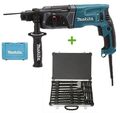 Makita HR2470 Kombihammer 780W 2,4J SDS+ Makita Meisselbohrerkoffer-Set 17-teil.