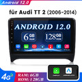 6+128GB Für Audi TT 8J 2006-14 Android 12 Autoradio Apple Carplay RDS NAVI  SWC