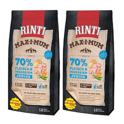 Rinti Max-i-mum Junior 2 x 12+2 kg AKTION - getreidefreies Welpenfutter