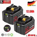 18V 12Ah Akku Für Makita Lithium BL1890 BL1860B BL1850B BL1830 Mit LED Anzeige