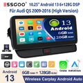 8Core Android13 Autoradio DAB+ 4G LET Carplay Für Audi Q5 09-16 128G DSP KAM BT