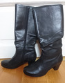 MARC Shoes ~ schwarze Damen Stiefel mit Absatz aus Nappa-Leder ~ Größe 39