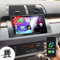 Android 13 9" Autoradio Für BMW E39 X5 E53 CarPlay GPS Navi cam+ WIFI BT SWC 64G