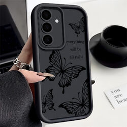 Schmetterling Silikon Hülle Für Samsung A55 A15 A35 A54 A14 A16 S25 S23 S24 Case