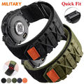 Militär Nylon Armband Für Garmin Fenix 7 7X 6 6X Pro Solar 5 5X Epix Quick Fit