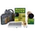 MANN Filterset 4-tlg + 8L ORIGINAL 5W30 Motoröl für MERCEDES W211 E320CDI OM648