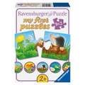 Ravensburger Puzzle Tiere im Garten, 9 x 2 Teile